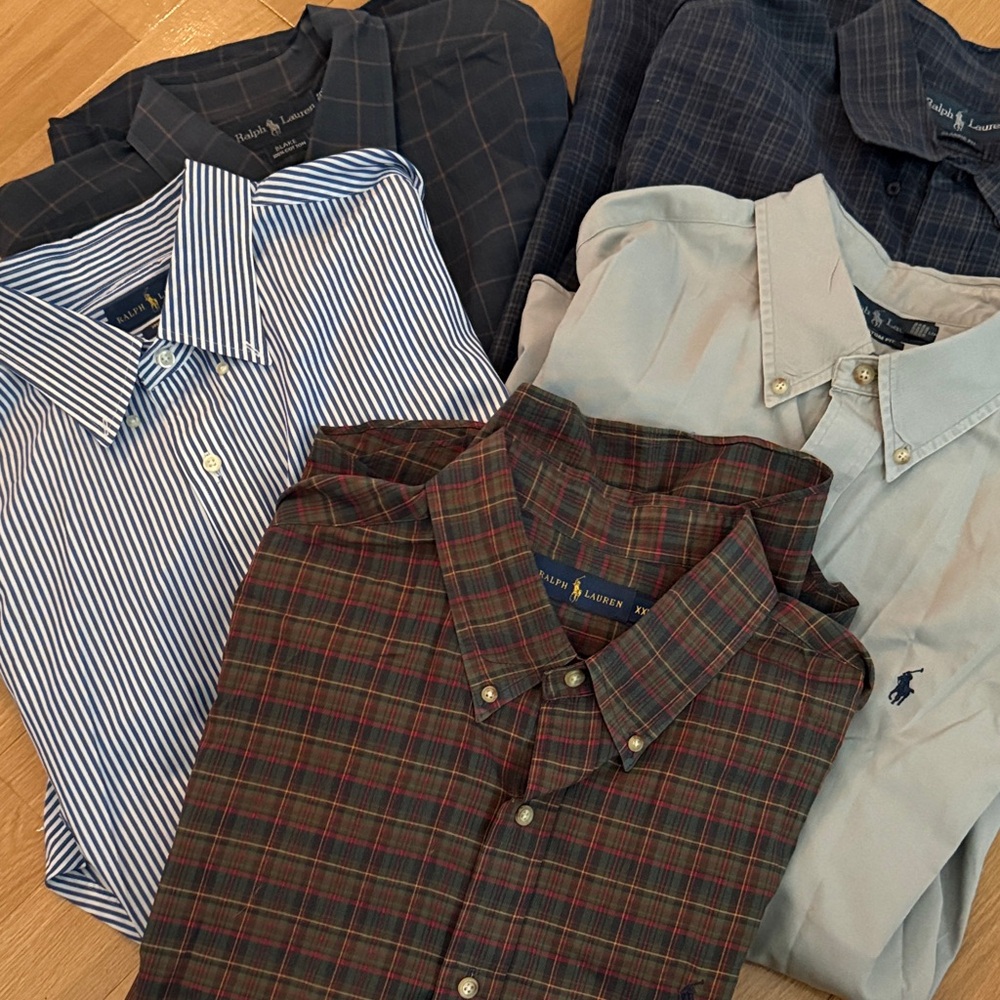 SOLD
2XLT lot Ralph Lauren Men's Button-Down Shirt